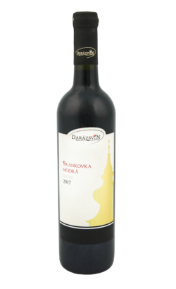 Frankovka modrá červené suché víno 2017 vinárstvo Darázsvin